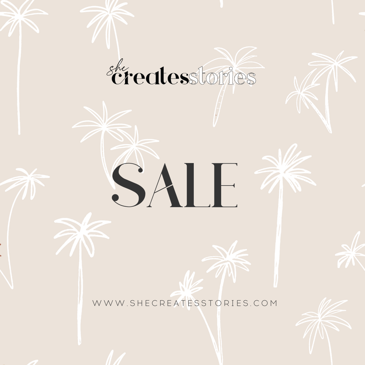 She Creates Stories: Sale