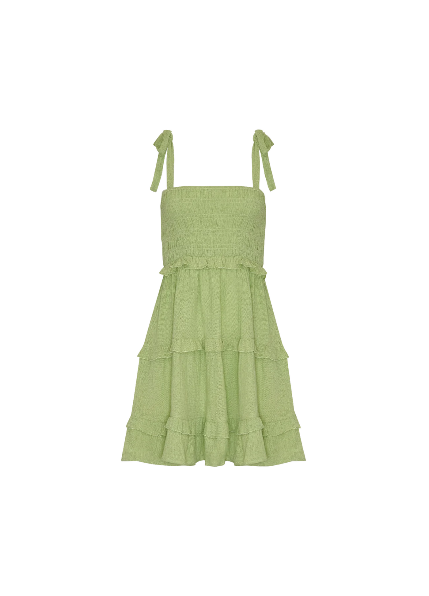 Girl and the Sun - Strappy Bowie Mini Dress - Green