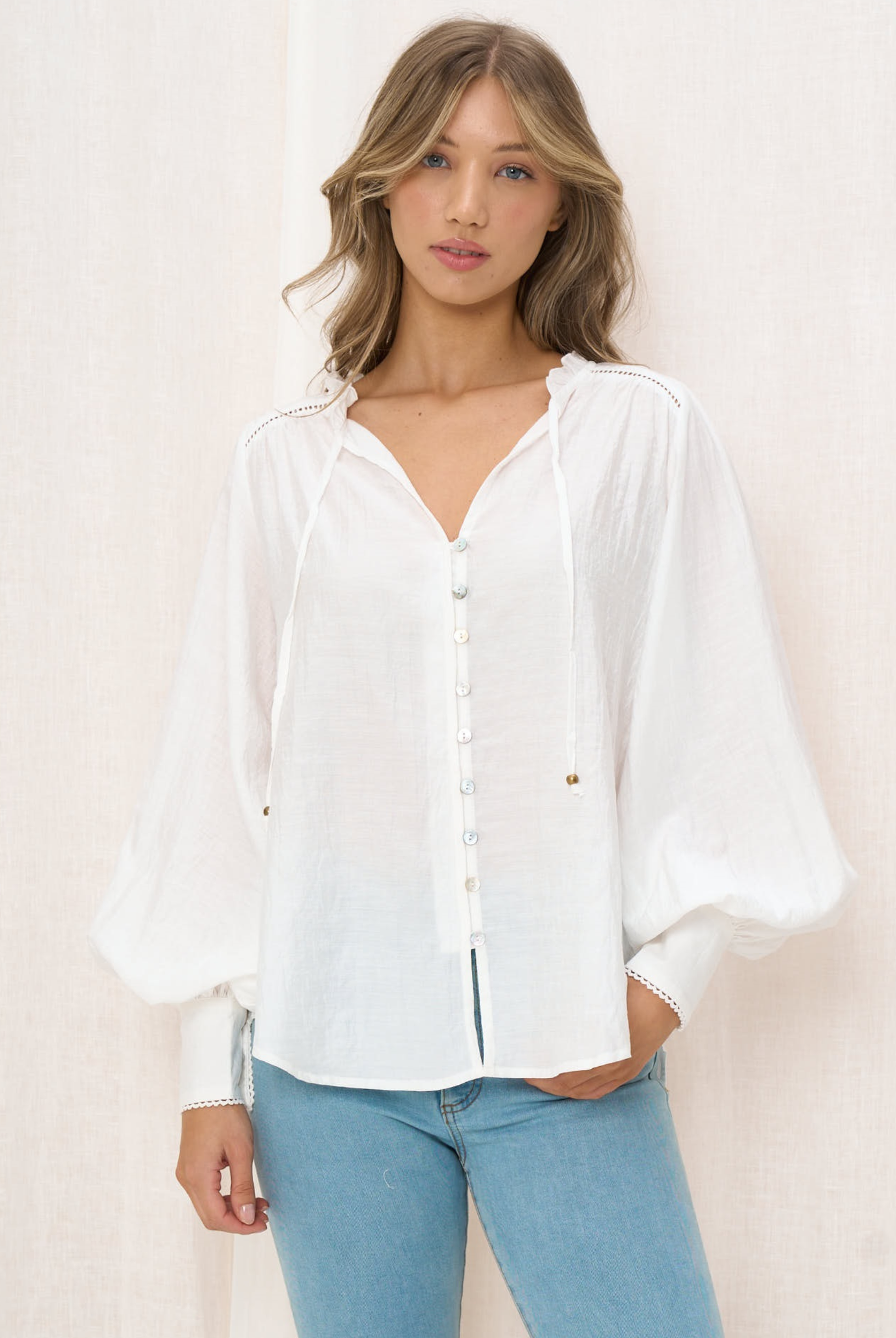 White button through blouse from Iris Maxi
