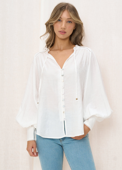 White button through blouse from Iris Maxi