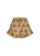 Spell Chateau Flutter Short in Champagne with elasticated waist and ties