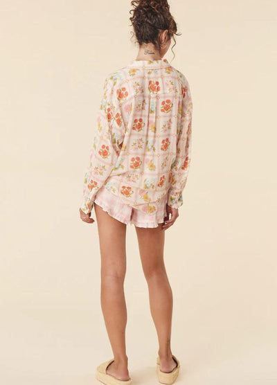 Spell - Flora Gingham Short