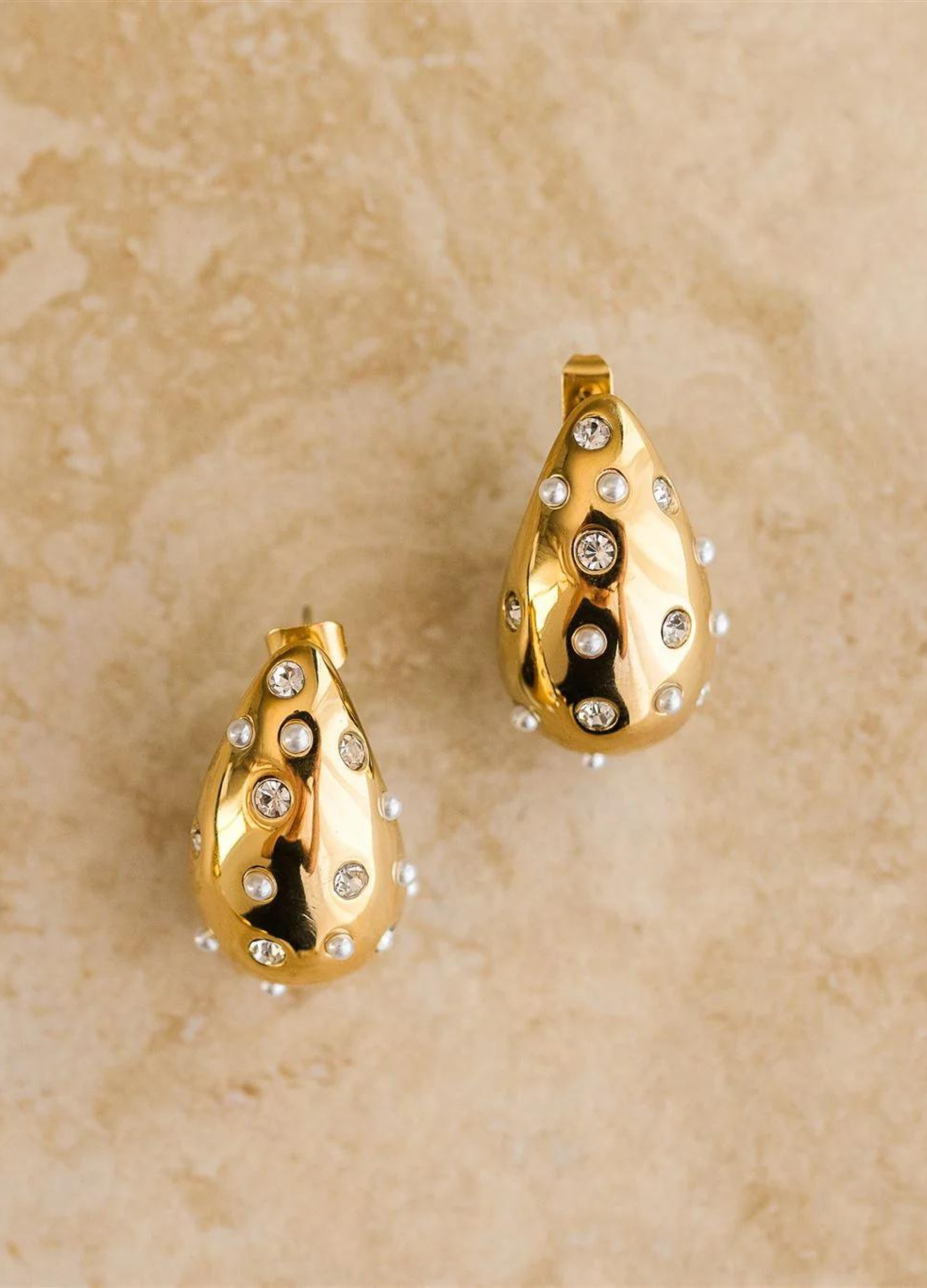 Indigo and Wolfe Darci Earrings 18KT Gold Plated 