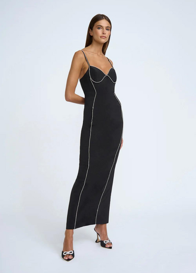 By Johnny - Femmina Diamond Pipe Dress - Black