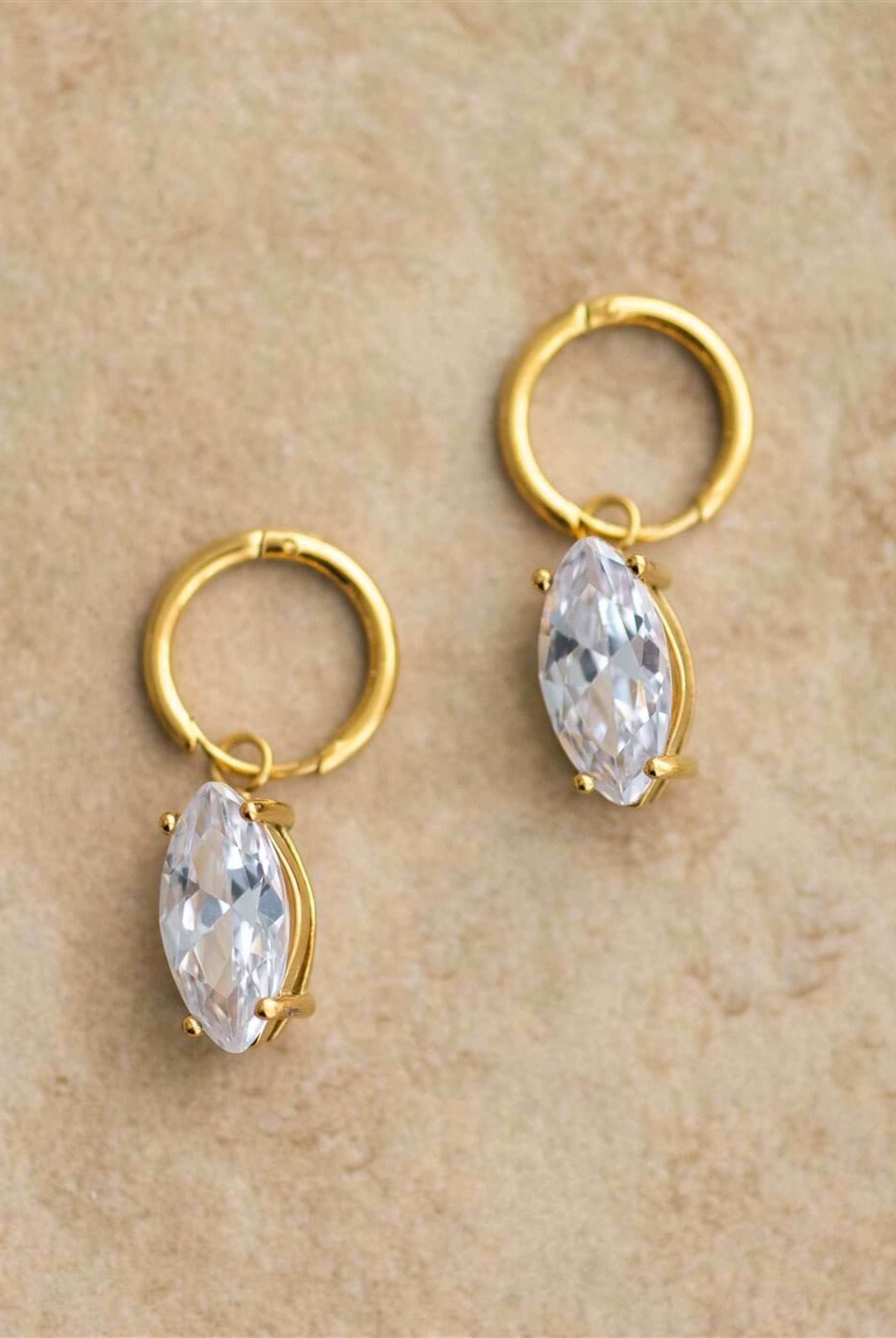 The Reef Gold Earrings from Indigo and Wolfe 