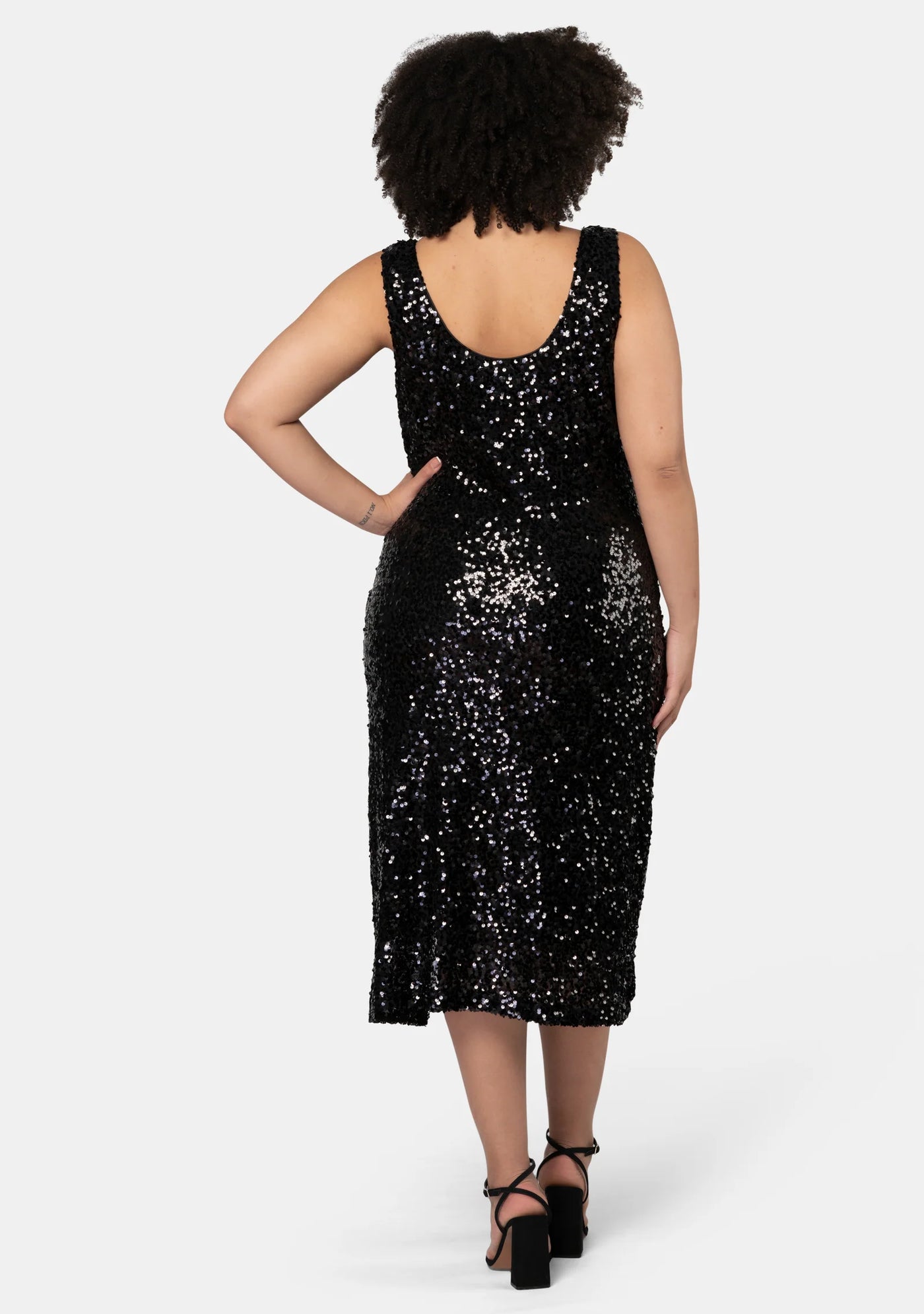 Pink Dusk - Desired Sequin Midi Dress
