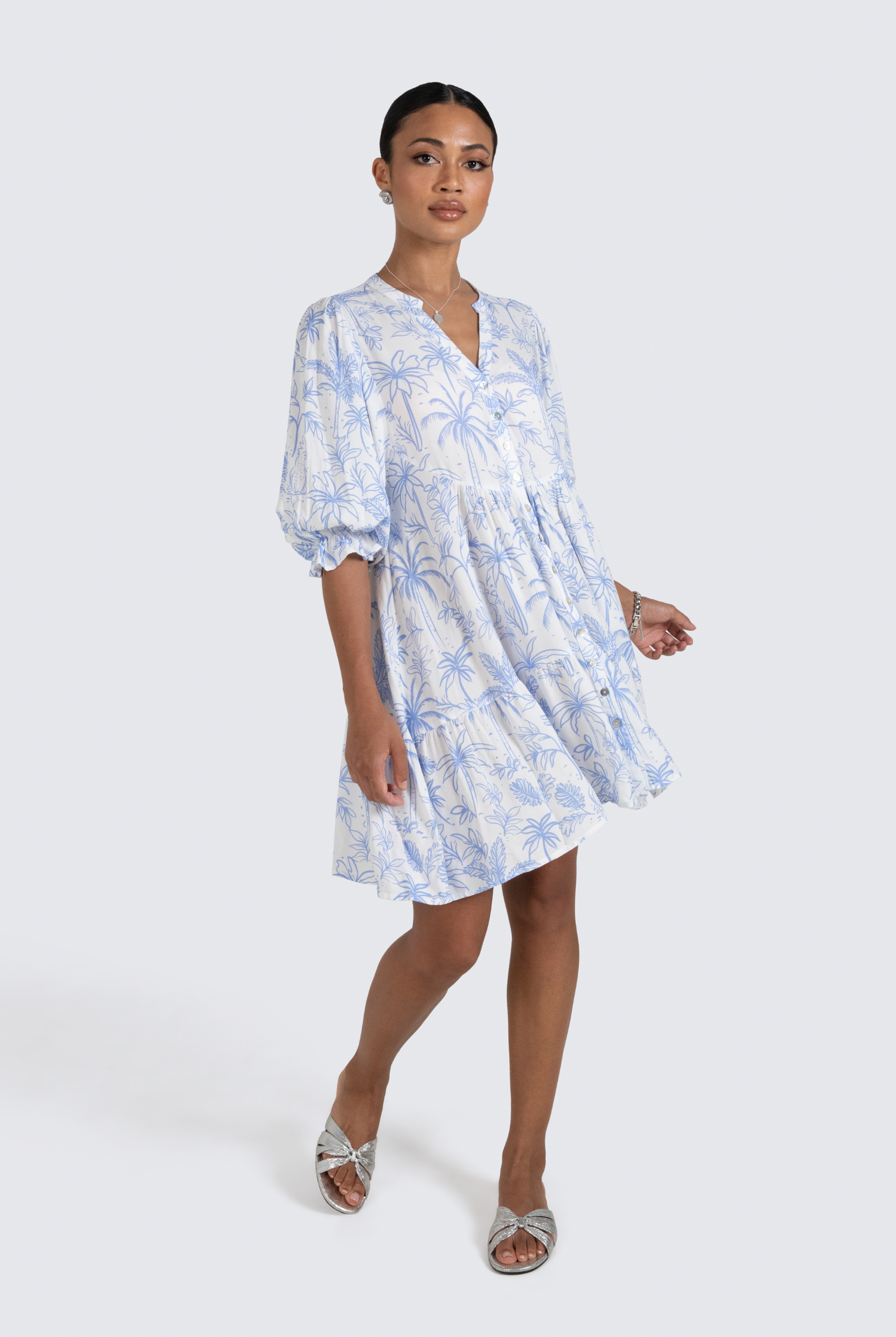 Alexis Printed Mini Dress in Sentosa Print