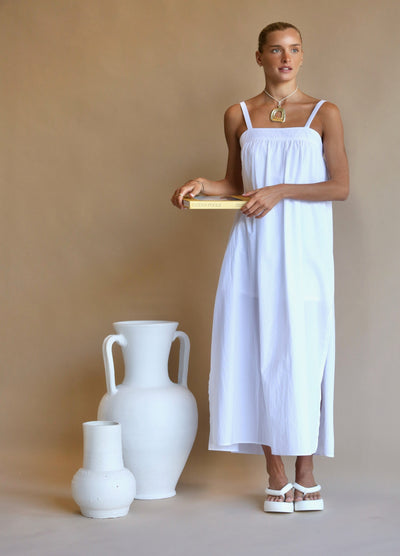 White cotton sundress from Araminta James
