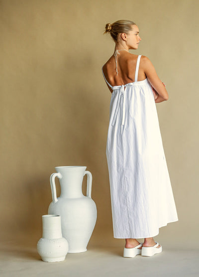 White cotton sundress from Araminta James