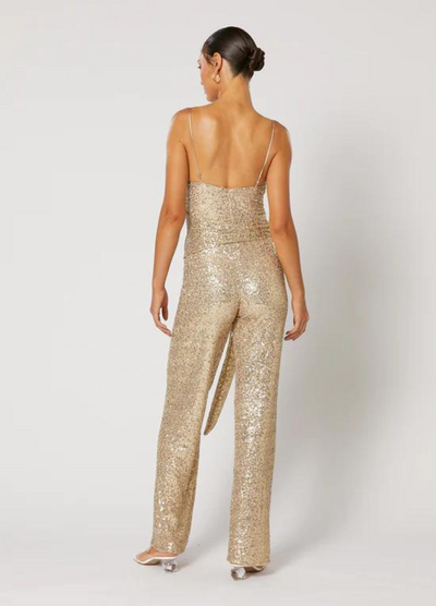 Winona - Strappy Valle Jumpsuit - Gold