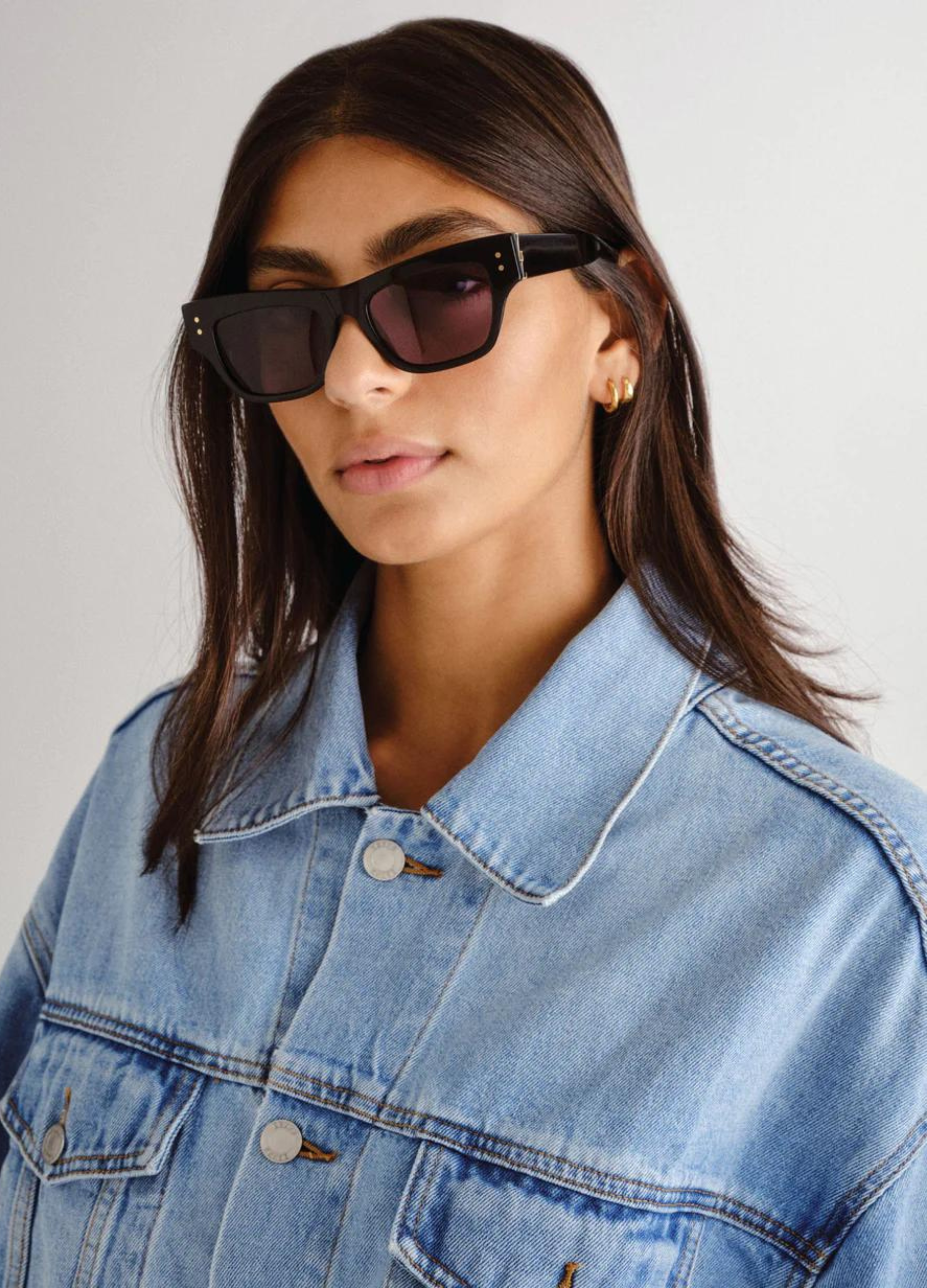 Luv Lou Addison Sunglasses in black