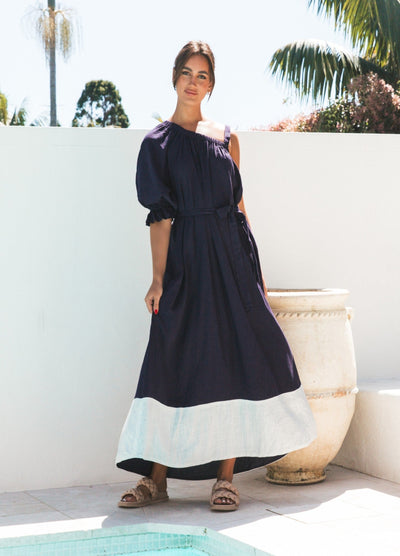 Navy and white Maxi Dress from Label of Love