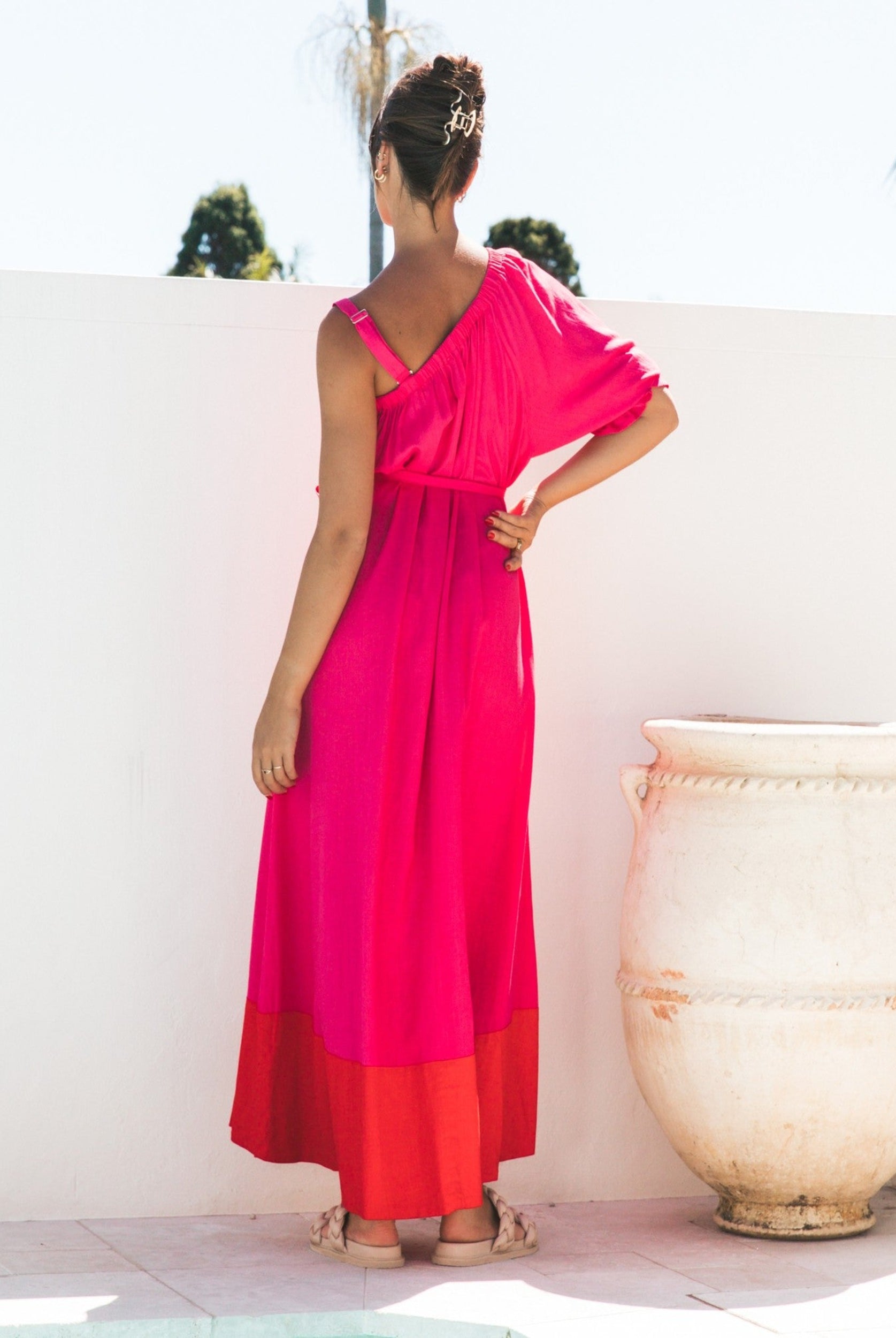 Colour block maxi dress from Label of Love 