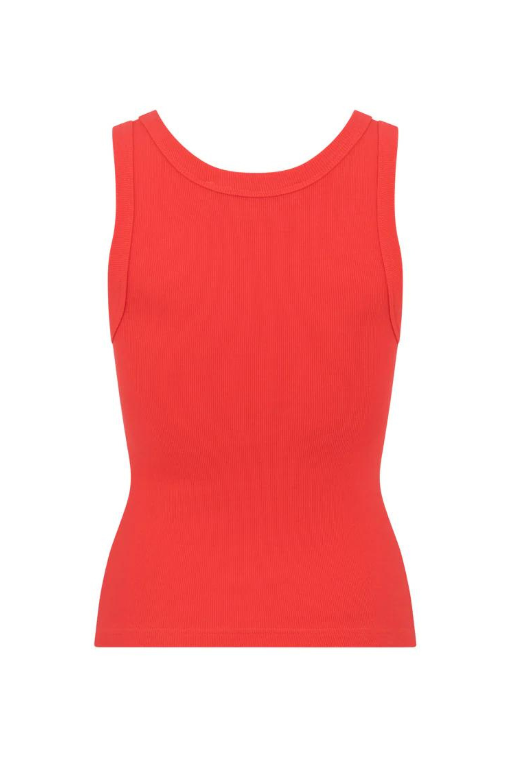 Araminta James Classic Tank in Coral with embroidery 