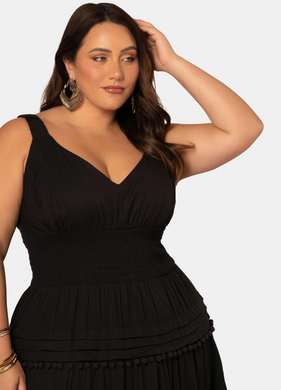 The Poetic Gypsy - Strappy Malibu Maxi Dress - Black