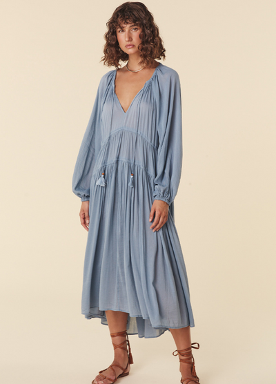Spell Belladonna Dress - Dusty Blue 