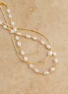 Bahamas gold and pearl necklace 