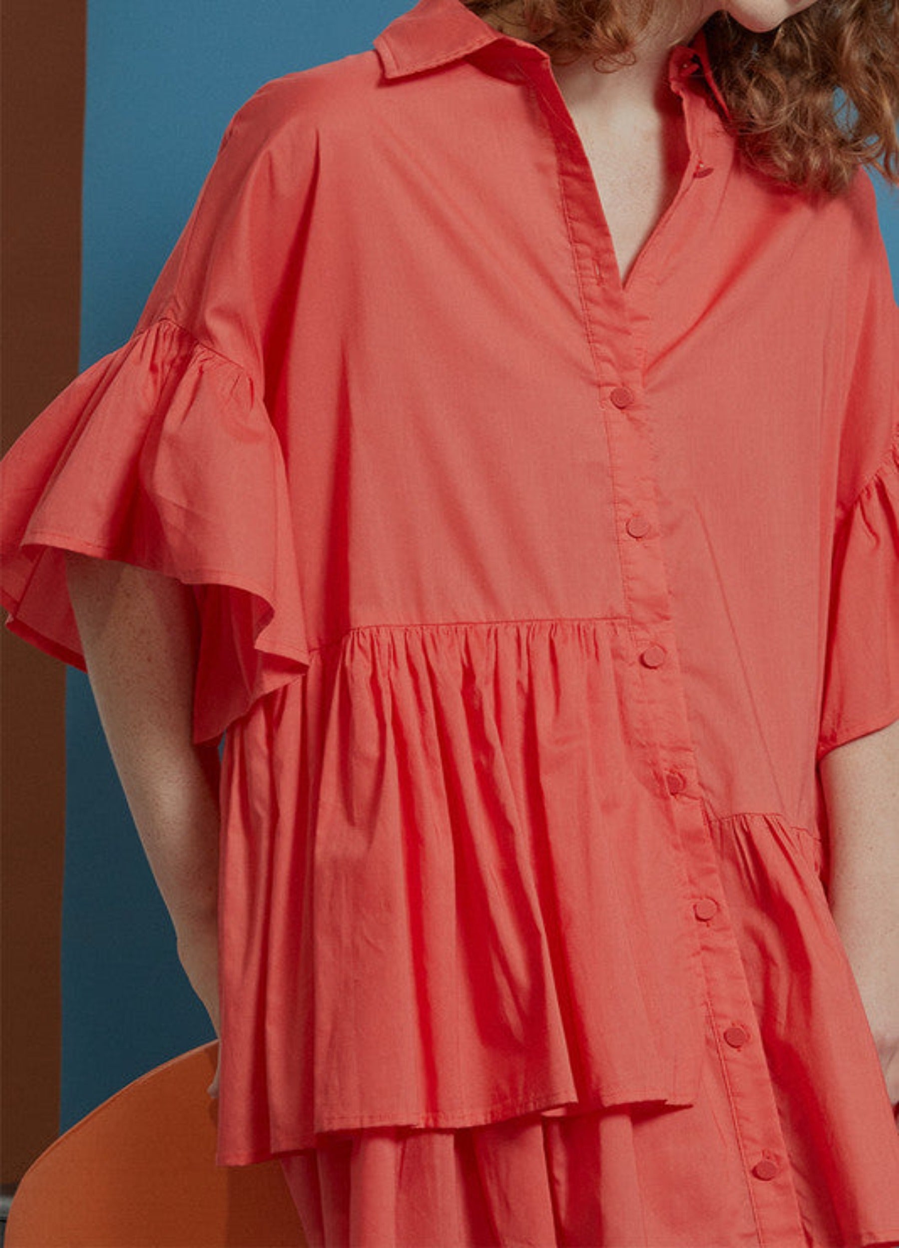 Genoa Dress in Rhubarb