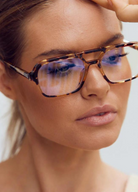 Reality Eyewear Tomorrow Land Clear Lense Sunglasses with tortoiseshell frames