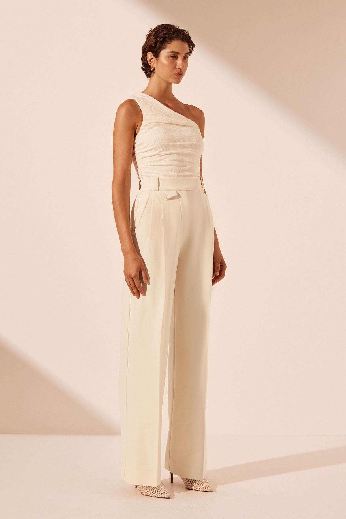 Shona Joy Beau Bodysuit in Rice 