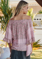 JAASE Clover print top in rosabella print