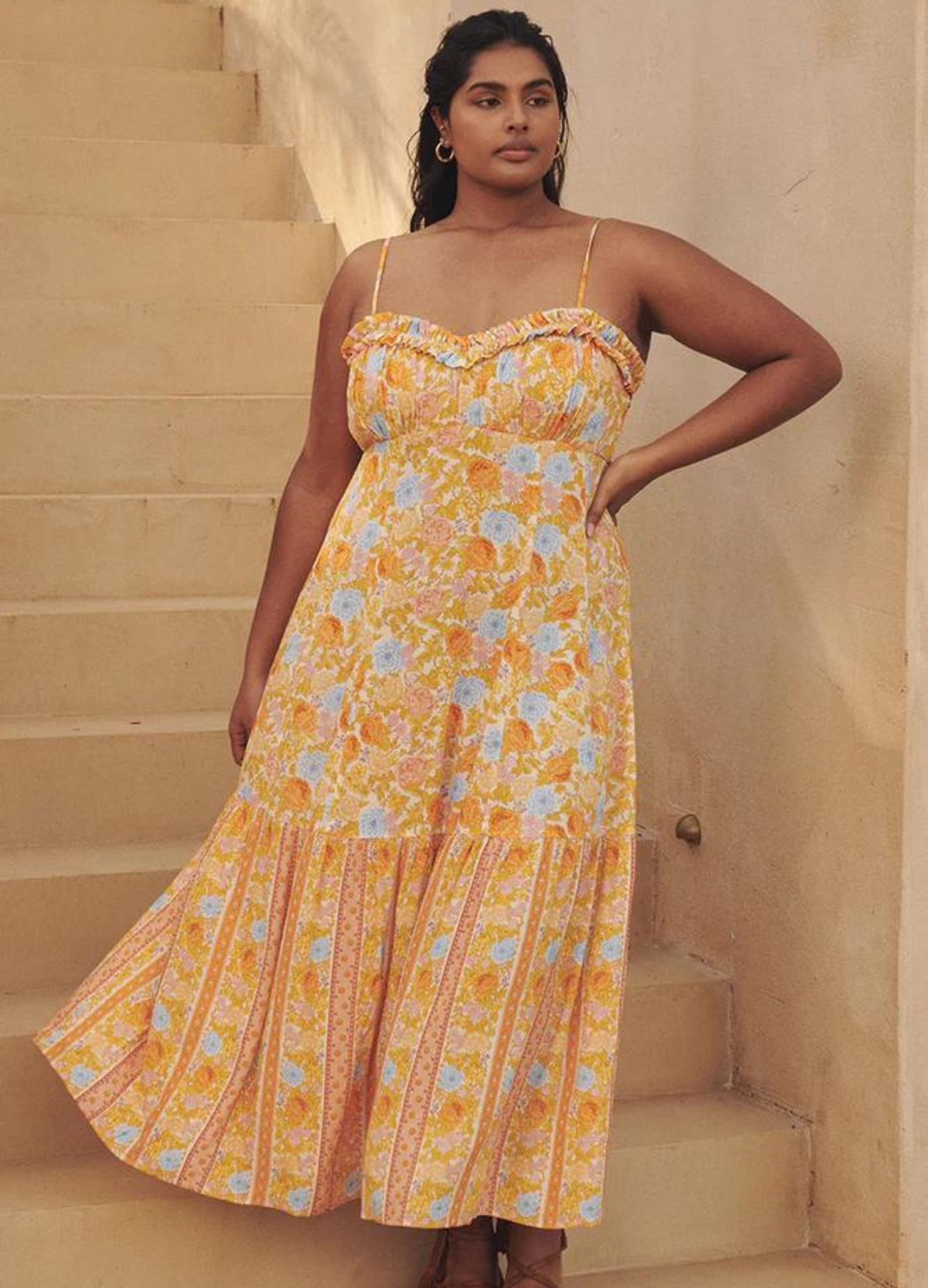 Enchanted wood midi dress