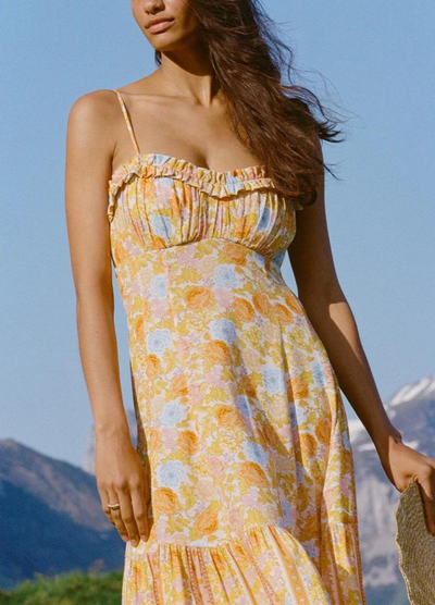 Enchanted wood midi dress