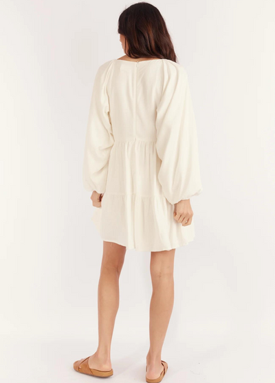Model wearing the Rosalina Dress from Girl and the Sun