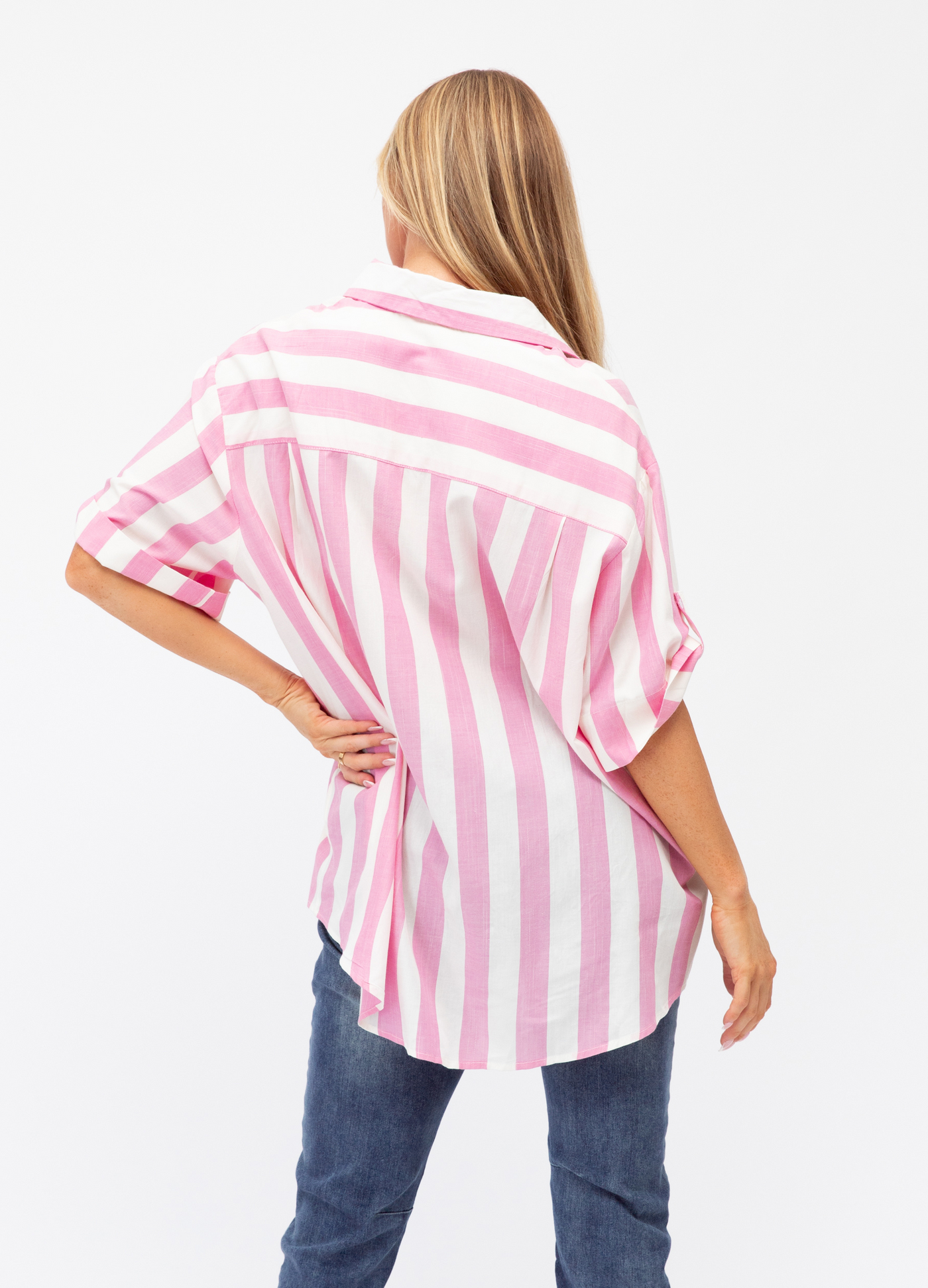 Label of Love - Alexandra Pink Stripe Shirt