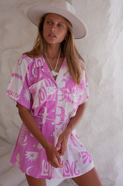 Palm Collective - Short Sleeve Altego Shirt Dress