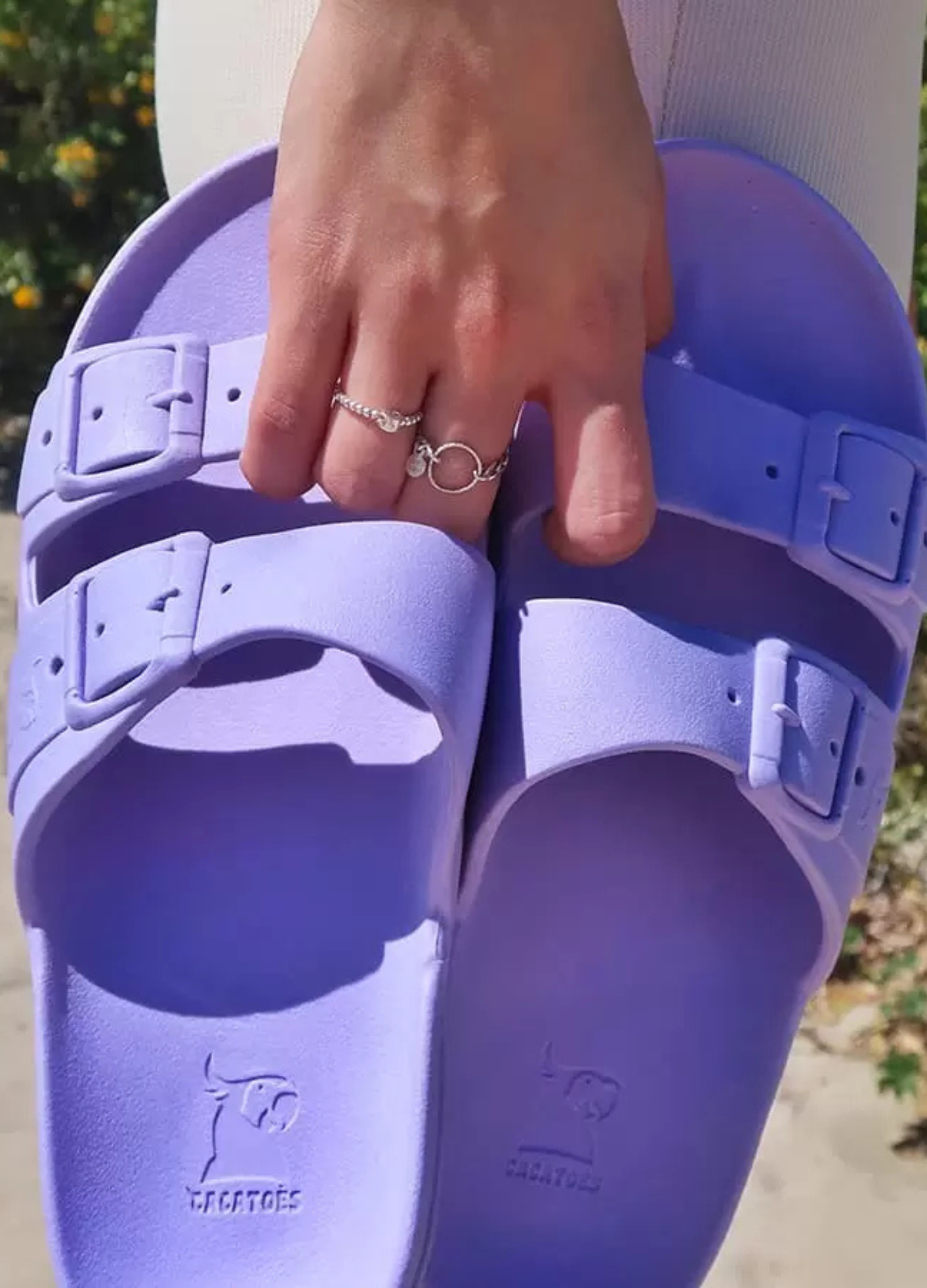 Lilac Cacatoes Waterproof Sandals