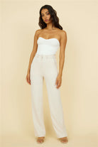 Bone Colour Tailored Suit Pant 