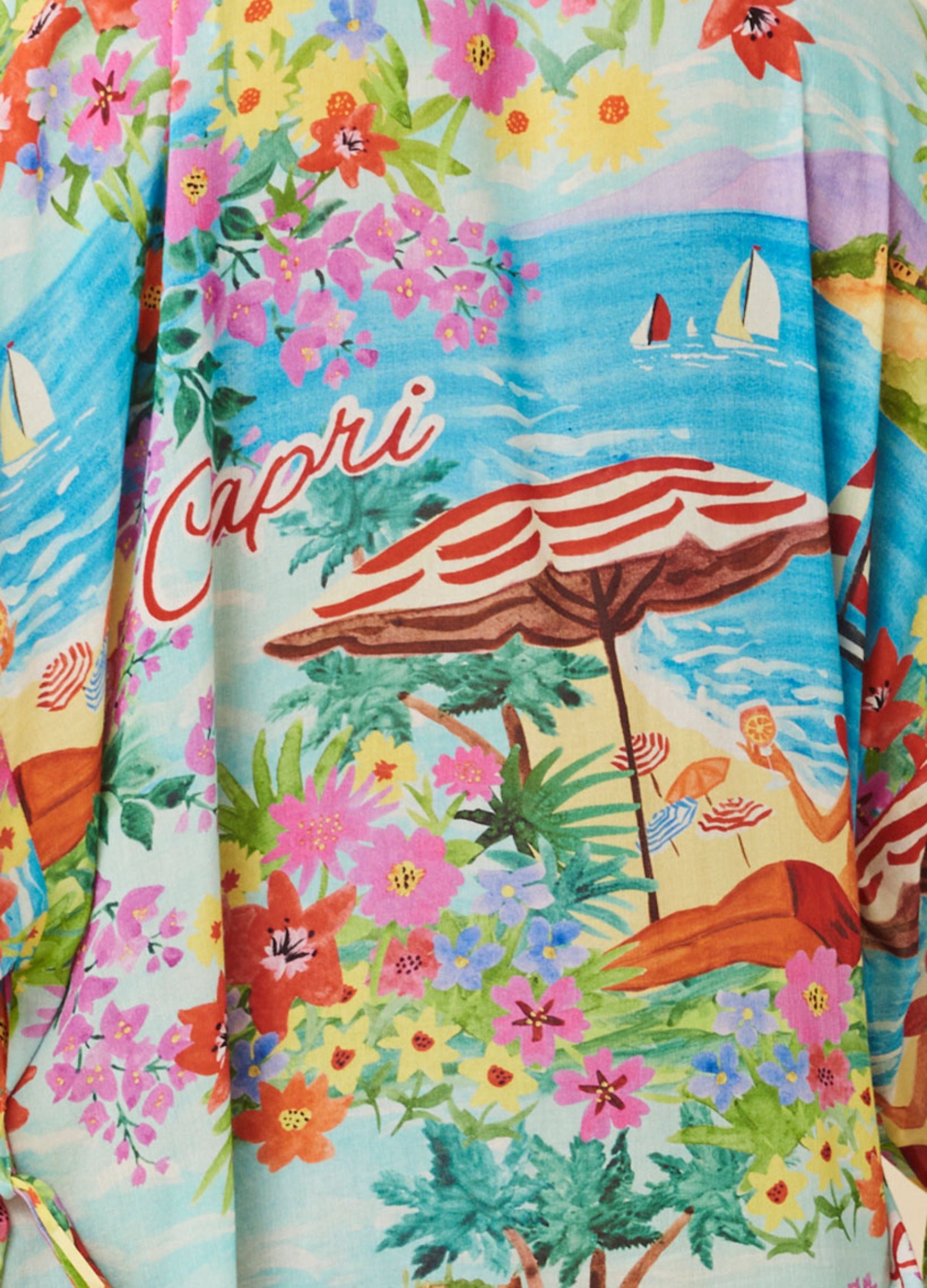 Capri Gown in Ocean Print from Spell