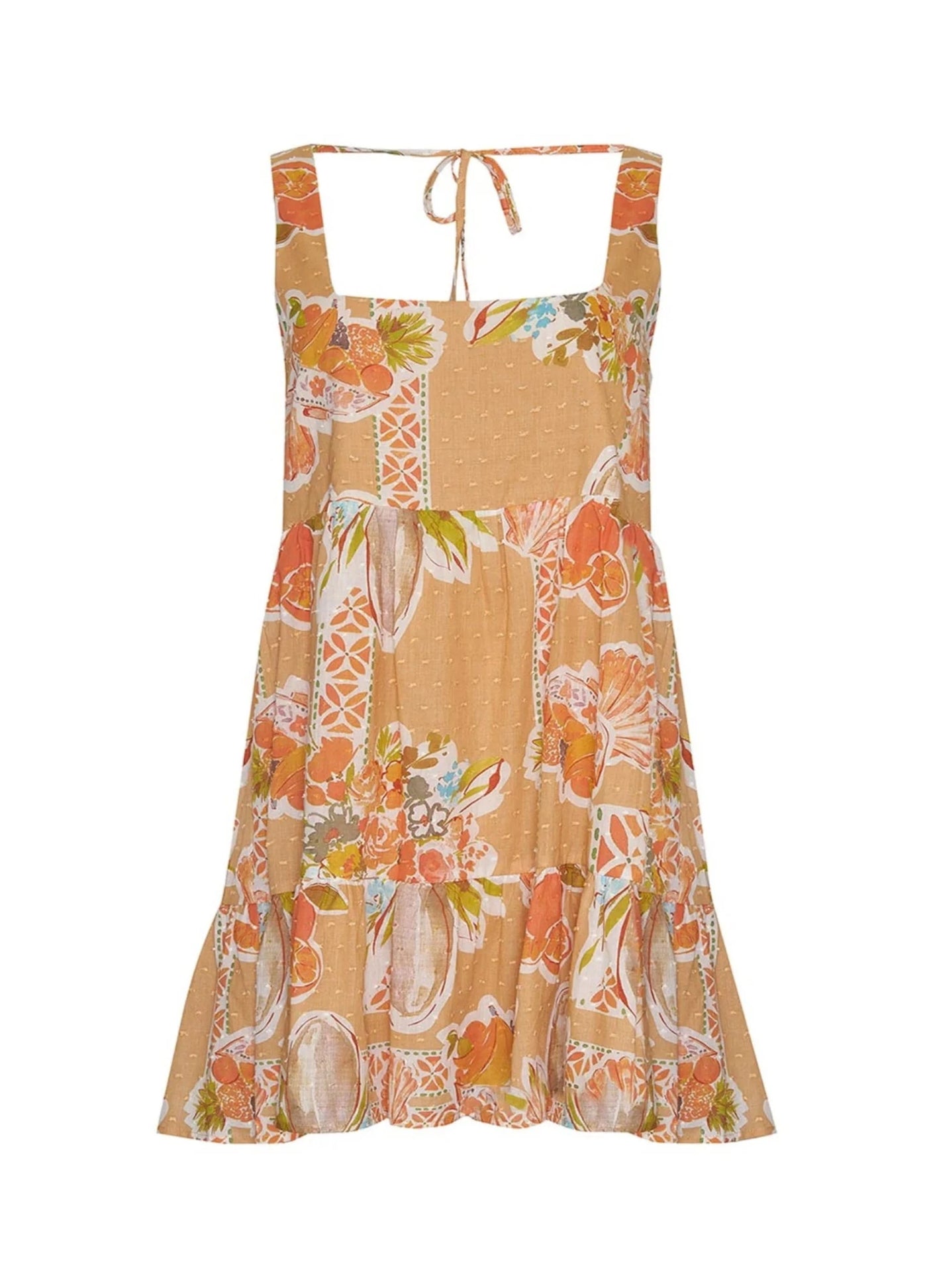 Caprise Tropical Print Mini Dress 