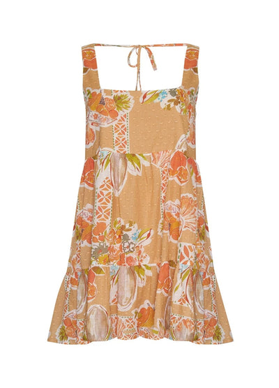 Caprise Tropical Print Mini Dress 