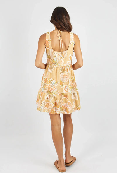 Caprise Tropical Print Mini Dress 