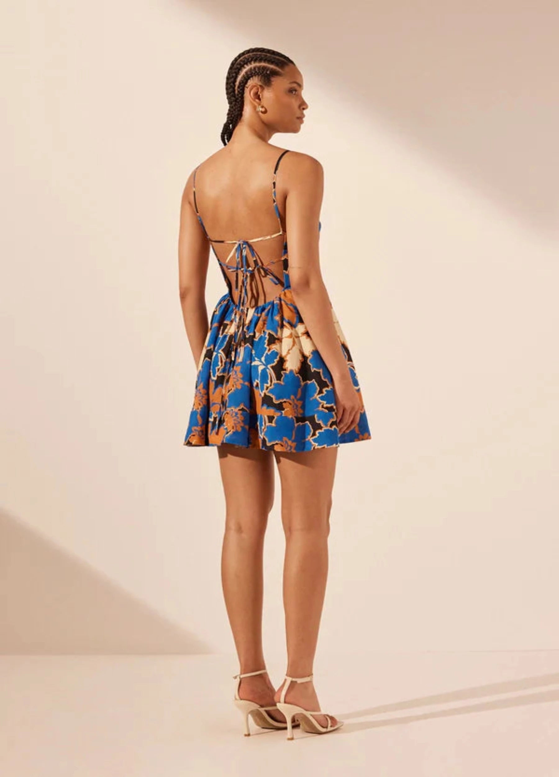 Shona Joy Karla Low Open Back Mini Dress