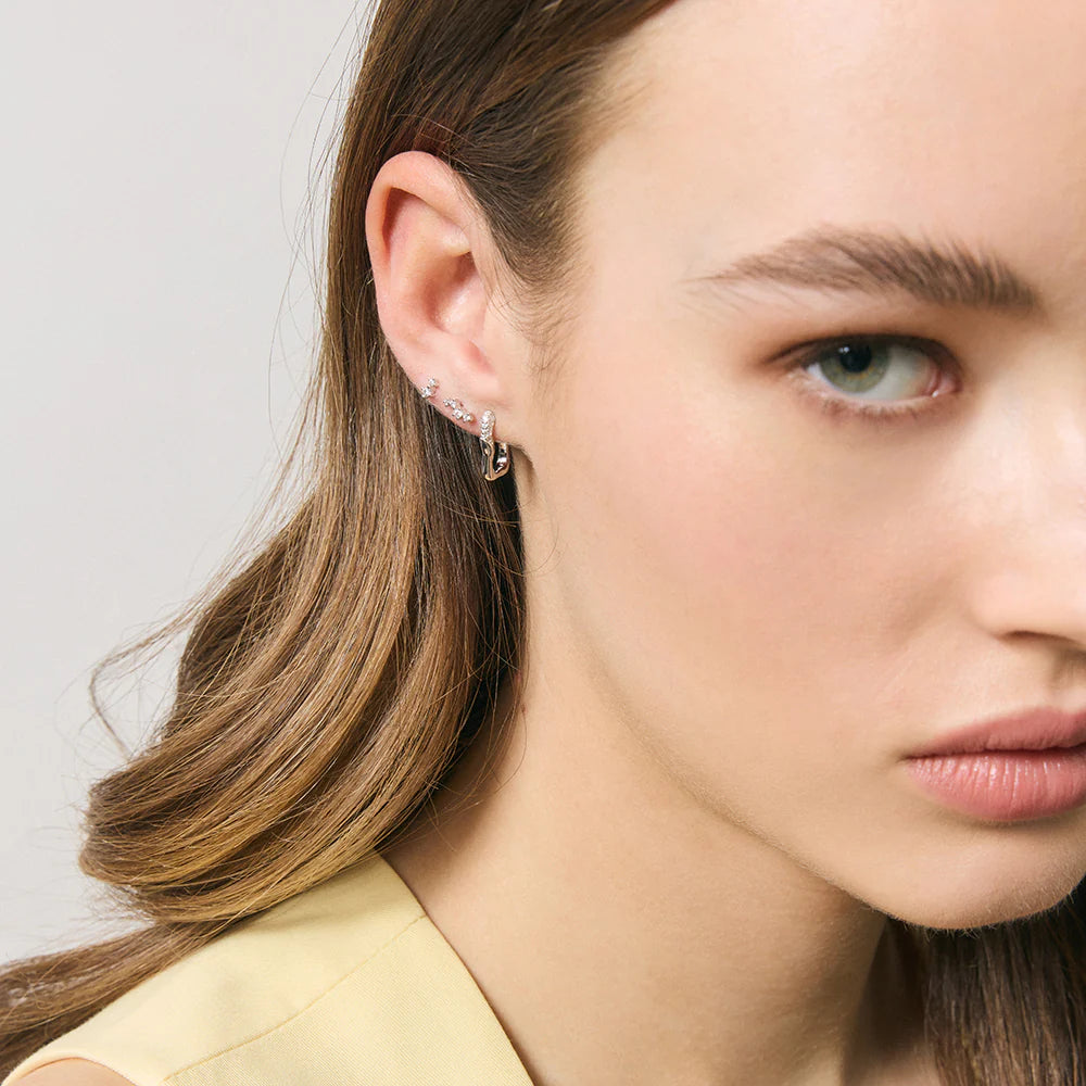 Carmella silver sleepers from Jolie & Deen