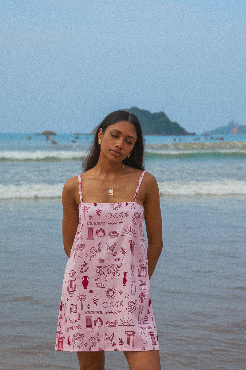 Strappy Mini Shift Dress from Palm Collective