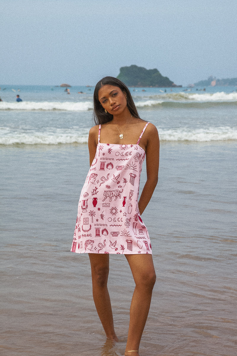 Strappy Mini Shift Dress from Palm Collective