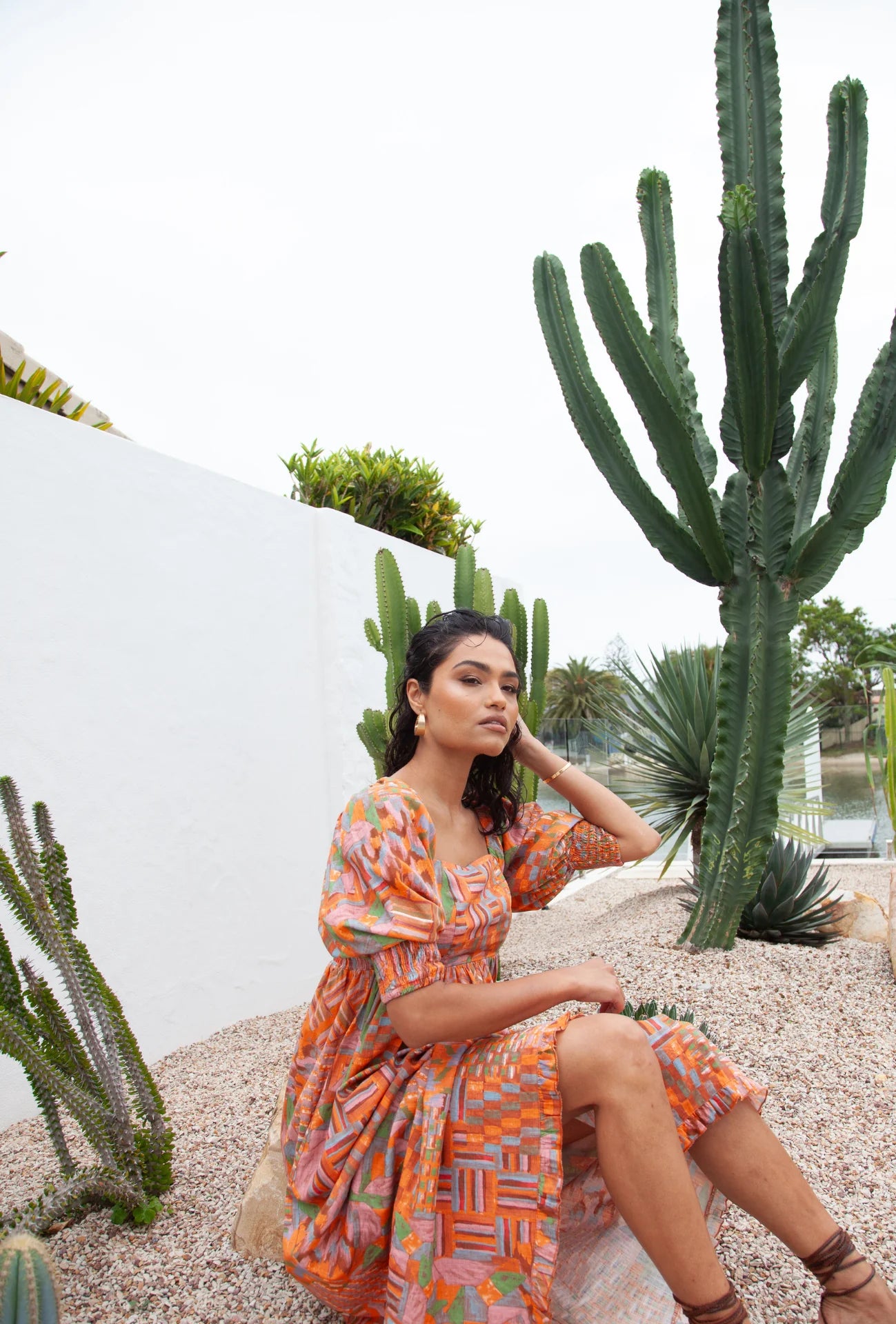Mosaic Print Maxi Dress from Girl and the Sun