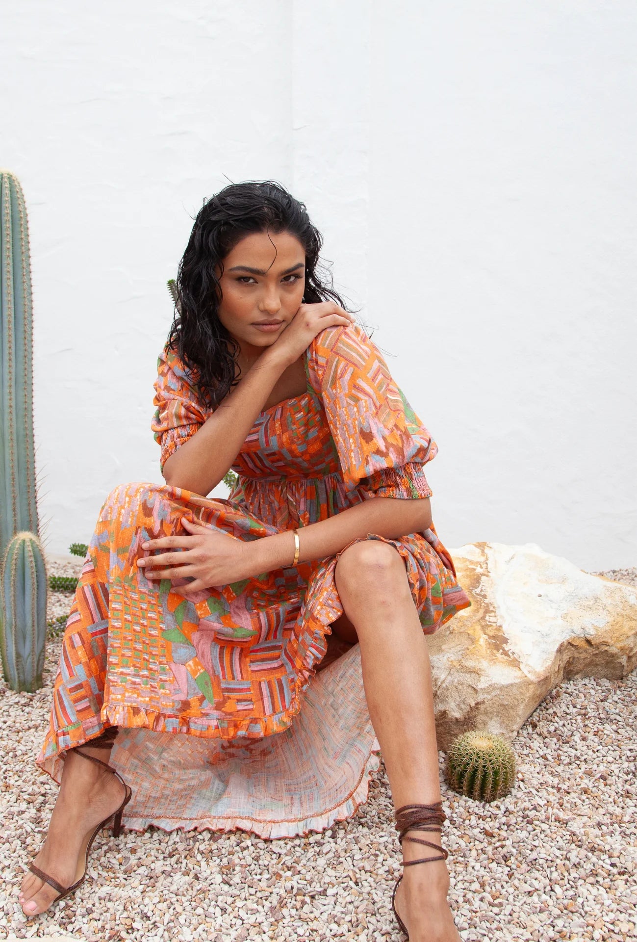 Mosaic Print Maxi Dress from Girl and the Sun