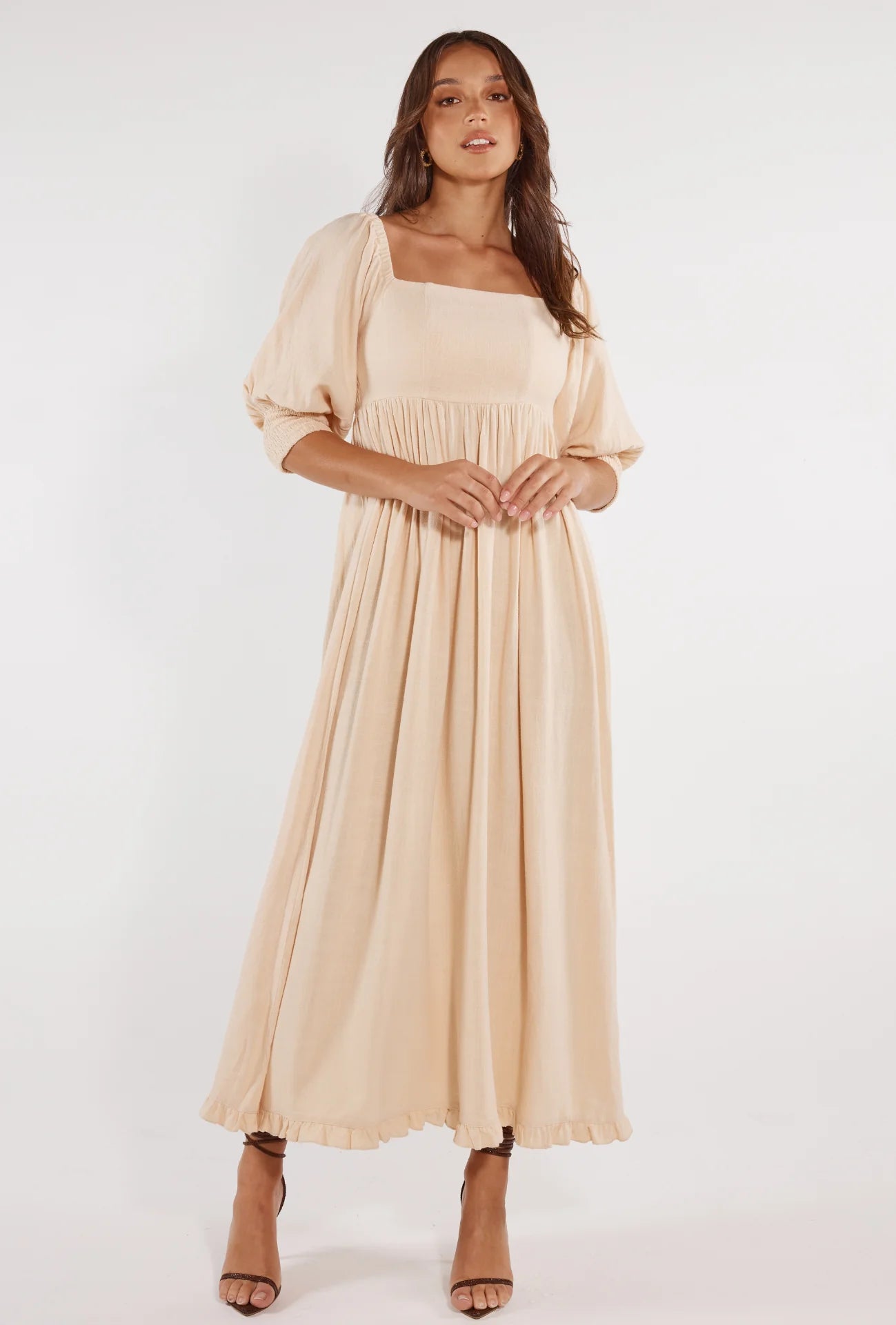 Sand Maxi Dress from Girl and the sun in breathable fabric
