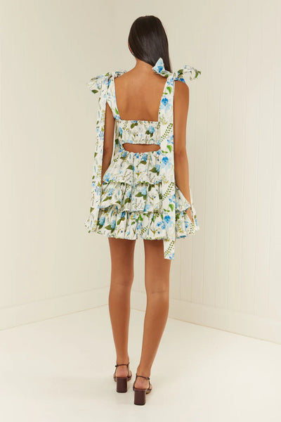 Palm Noosa - Geo Mini Dress - Blue Orchid