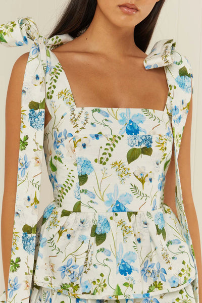 Palm Noosa - Geo Mini Dress - Blue Orchid