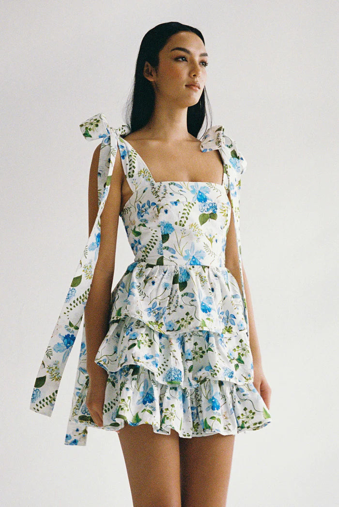 Palm Noosa - Geo Mini Dress - Blue Orchid