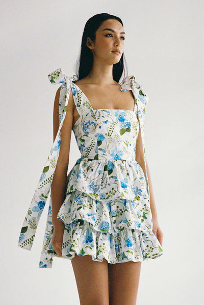 Palm Noosa - Geo Mini Dress - Blue Orchid