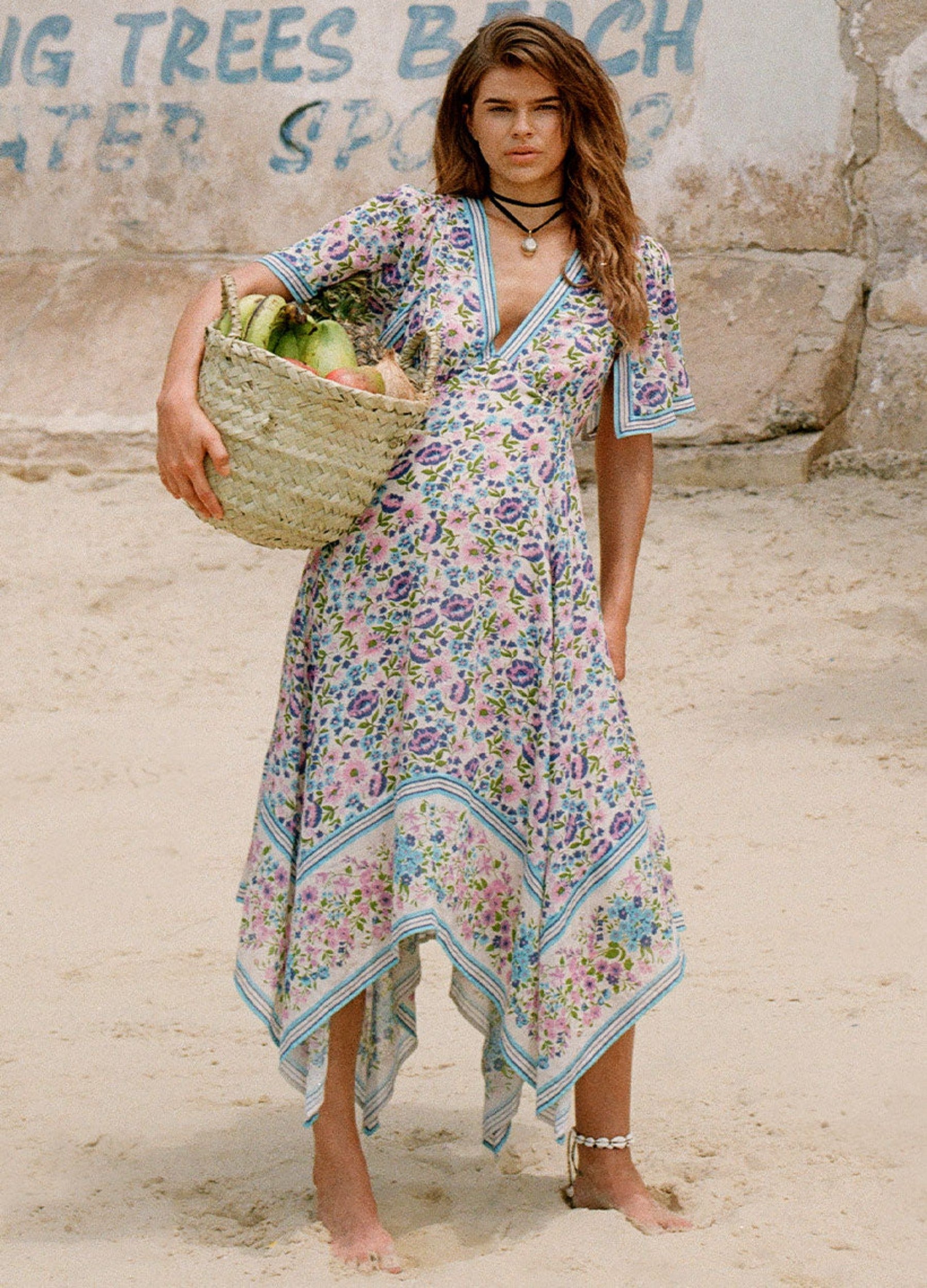Impala Lily Handkerchief Dress - Iris