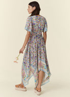 Spell Impala Lily Handkerchief Dress in Iris