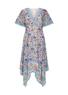 Impala Lily Handkerchief Dress - Iris